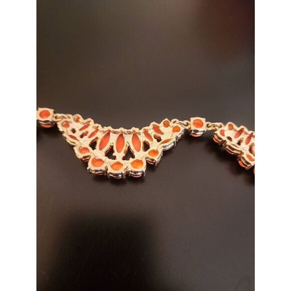 J.Crew coral statement necklace faux gold - Picture 6 of 7